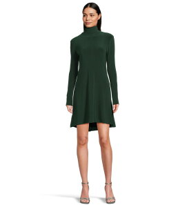 �m�[�}�J�}�� ���f�B�[�X �g�b�v�X �����s�[�X Norma Kamali Long Sleeve Turtle Swing Dress Dark Emerald �G�������h