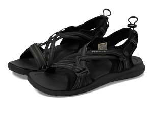 �R�����r�A ���f�B�[�X �V���[�Y �T���_�� Columbia Sandal Black/Ti Grey Steel �u���b�N