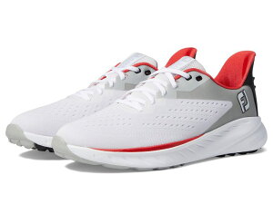 �t�b�g�W���C �����Y �V���[�Y �X�j�[�J�[ FootJoy FJ FlexP Golf Shoes- Previouseason White/Black/Red �z���C�g