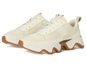 �\���� ���f�B�[�X �V���[�Y �X�j�[�J�[ ���[�X SOREL Kinetic Impact II Wonder Lace Honey White/Utility Green �z���C�g