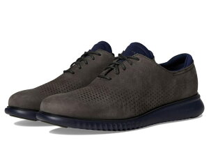 �R�[���n�[�� �����Y �V���[�Y �I�b�N�X�t�H�[�h Cole Haan 2.Zerogrand Laser Wing Tip Oxford Lined Ravenubuck/Black/Midnight Moon �u���b�N