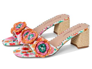�u���[�o�C�x�g�V�[�W�����\�� ���f�B�[�X �V���[�Y �q�[�� Blue by Betsey Johnson Dietrich White/Multi �z���C�g
