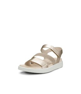 �G�R�[ ���f�B�[�X �V���[�Y �T���_�� ECCO Flowt 2 Band Sandal Pure White Gold �z���C�g