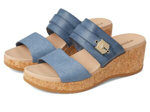 �h�N�^�[�E�V���[�� ���f�B�[�X �V���[�Y �q�[�� �T���_�� Dr. Scholl's Cali Vibe Wedge Sandal Oxide Blue �u���[