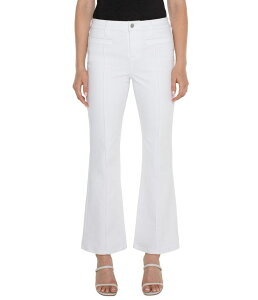 �����@�v�[�� ���T���[���X ���f�B�[�X �{�g���X �f�j���p���c �u�[�c�J�b�g �u�[�c Liverpoolos Angeles Lucy Bootcut Mid-Rise Stretch Denim Jean with Welt Pocket and Pintuck Details 32 Bright White �z���C�g