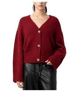 �u�����N�j���[���[�N ���f�B�[�X �A�E�^�[ �j�b�g�E�Z�[�^�[ �J�[�f�B�K�� Blank NYCardigan Sweater Crimson Crest �N�����]��