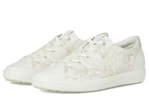 �G�R�[ ���f�B�[�X �V���[�Y �X�j�[�J�[ �t�����[�� �t�����[ ECCO Soft 7 Floral Sneaker White Floral �z���C�g