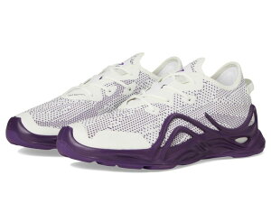 �G�R�[ ���f�B�[�X �V���[�Y �X�j�[�J�[ �j�b�g ECCO Sport Biom Infinitextile Knit Fashion Sneaker Bright White/Imperial Purple �z���C�g