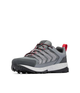 �R�����r�A �����Y �V���[�Y �u�[�c�E���C���u�[�c Columbia Strata Trailow TI Grey Steel/Mountain Red �O���[