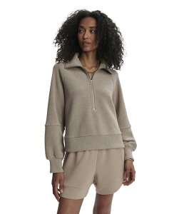 �o�[���C ���f�B�[�X �A�E�^�[ �p�[�J�[�E�X�E�F�b�g �n�[�t�W�b�v Varley Milano Half Zip Sweataupe Marl �}�[��