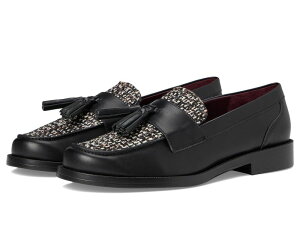 �t�����R�T���g ���f�B�[�X �V���[�Y �T���_�� Franco Sarto Lucia Black Leather/Tweed �u���b�N