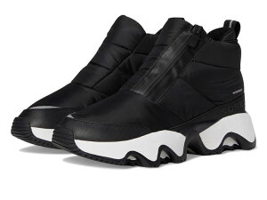 �\���� ���f�B�[�X �V���[�Y �u�[�c�E���C���u�[�c SOREL Kinetic Impact Puffy Zip Waterproof Black/Black �u���b�N