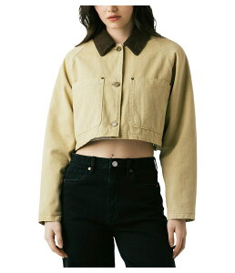 �u�����N�j���[���[�N ���f�B�[�X �A�E�^�[ �R�[�g �N���b�v�h �W���P�b�g Blank NYC Breaking Camp Cropped Twill Jacket Beige �x�[�W��