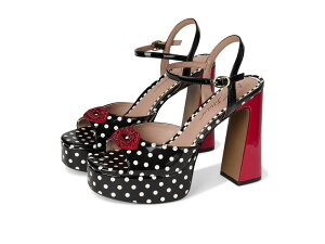 �u���[�o�C�x�g�V�[�W�����\�� ���f�B�[�X �V���[�Y �q�[�� Blue by Betsey Johnson Allyson White Black Polka Dot �z���C�g