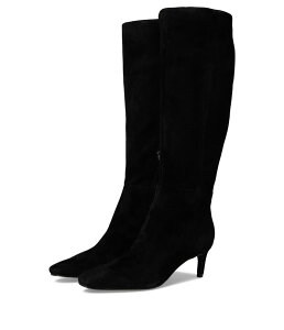 �i�C���E�F�X�g ���f�B�[�X �V���[�Y �u�[�c�E���C���u�[�c Nine West Caddy Wide Calf Black Suede �u���b�N