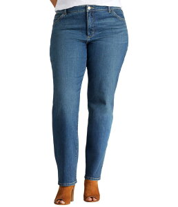���[ ���f�B�[�X �{�g���X �f�j���p���c �X�g���[�g �v���X�T�C�Y �W�[���Y Lee Instantly Slim Straight Leg Jeans (Plus) Seattle