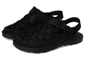 �`���R �����Y �V���[�Y �T���_�� Chaco Canyon Woven Clog Triple Black �u���b�N