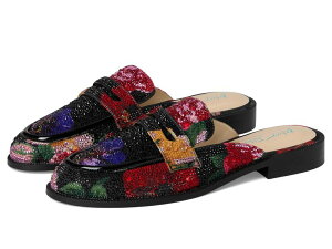 �u���[�o�C�x�g�V�[�W�����\�� ���f�B�[�X �V���[�Y �u�[�c�E���C���u�[�c Blue by Betsey Johnson Liona Black Flower Multi �u���b�N