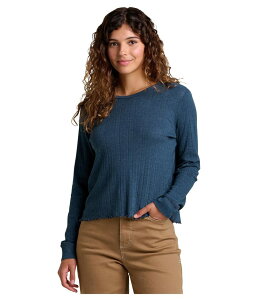 �h�[�h �A���h�R�[ ���f�B�[�X �g�b�v�X �V���c Toad&Co Foothill Pointelle Long Sleeve Crew II Midnight