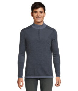�X�}�[�g�E�[�� �����Y �g�b�v�X �V���c �j�b�g Smartwool Intraknit Alpine 1/4 Zip Nightfall Blue �u���[