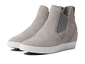 �\���� ���f�B�[�X �V���[�Y �X�j�[�J�[ SOREL Out N About Slip-On Wedge II Chrome Grey/White �z���C�g