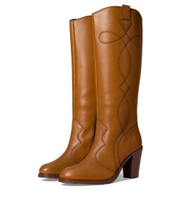 �t���C ���f�B�[�X �V���[�Y �u�[�c�E���C���u�[�c �g�[�� Frye Corinne Tall Deco Stitch Caramel