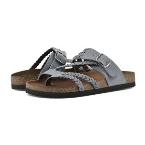 �z���C�g�}�E���e�� ���f�B�[�X �V���[�Y �T���_�� White Mountain Hayleigh Blue Raspberry/Suede �u���[