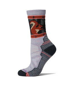 �X�}�[�g�E�[�� ���f�B�[�X �A���_�[�E�F�A �C�� �v�����g Smartwool Hike Light Cushion Squirrely Print Crew Socks Purpleclipse �p�[�v��
