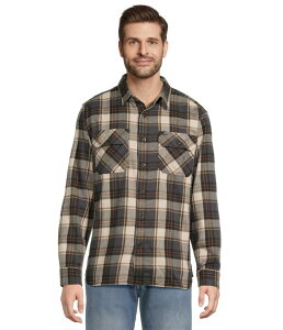 �y���h���g�� �����Y �g�b�v�X �V���c Pendleton Burnside Flannel Shirt Natural/Charcoal Plaid �`���R�[��