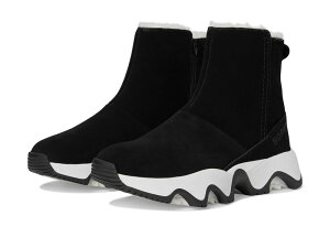 �\���� ���f�B�[�X �V���[�Y �u�[�c�E���C���u�[�c SOREL Kinetic Impact Short Boot Waterproof Black/Sea Salt �u���b�N