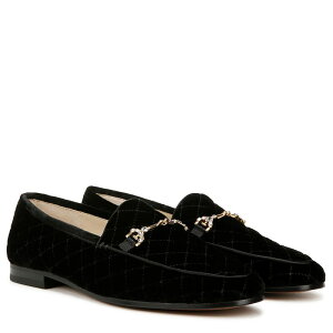 �T���G�f���}�� ���f�B�[�X �V���[�Y �X���b�|���E���[�t�@�[ Sam Edelman Loraine Regal Black Velvet �u���b�N