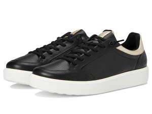 �G�R�[ ���f�B�[�X �V���[�Y �X�j�[�J�[ ECCO Soft 60 Sneaker Black/Black/Pure White Gold �z���C�g