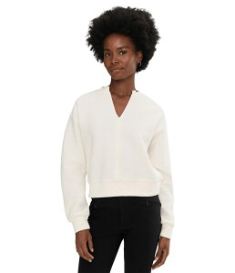�T���N�`���A���[ ���f�B�[�X �g�b�v�X �V���c ���u Sanctuary Split Neck Ribbed Top Chalk �`���[�N