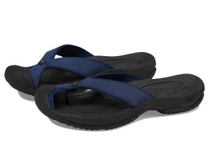 �L�[�� �����Y �V���[�Y �T���_�� ���U�[ KEEN Waimea Leather Flip-Flop Naval Academy/Black �u���b�N