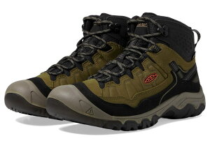 �L�[�� �����Y �V���[�Y �u�[�c�E���C���u�[�c KEEN Targhee IV Mid WP Dark Olive/Gold Flame �I���[�u