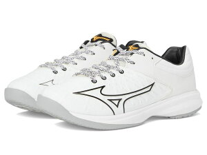�~�Y�m ���f�B�[�X �V���[�Y �X�j�[�J�[ Mizuno Pro Fp Low Turf White-Black �z���C�g