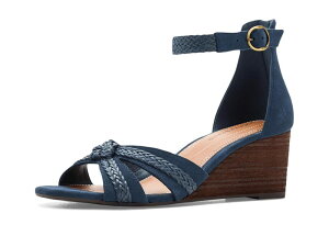 ���b�L�[�u�����h ���f�B�[�X �V���[�Y �q�[�� �T���_�� Lucky Brand Jaelah Braided Wedge Sandals Navy Blazer �l�C�r�[