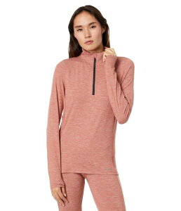 �z�b�g�`���[�Y ���f�B�[�X �g�b�v�X �V���c Hot Chillys Clima-Trek Zip-Tee Redwood Heather �w�U�[