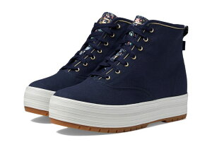 �P�b�Y ���f�B�[�X �V���[�Y �X�j�[�J�[ �v���b�g�t�H�[�� Keds X Rifle Paper The Platformid Bramble Fields Navy �l�C�r�[