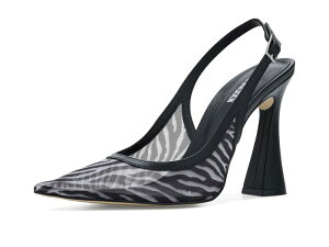 �X�e�B�[�u �}�f�� ���f�B�[�X �V���[�Y �q�[�� Steve Madden Blare Zebra Mesh �A�j�}��
