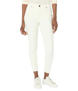 �J�b�g�t�����U�N���X ���f�B�[�X �{�g���X �f�j���p���c �A���N�� KUT from the Kloth Connie High-Rise Fab Ankle Skinny Raw Hem in Ecru �G�N����