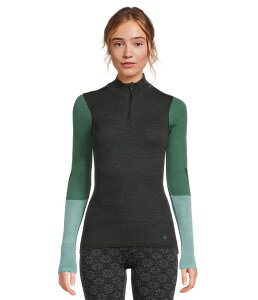 �X�}�[�g�E�[�� ���f�B�[�X �g�b�v�X �V���c �J���[�u���b�N �j�b�g Smartwool Intraknithermal Merino Base Layer Colorblock 1/4 Zip Charcoal �`���R�[��