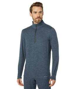 �z�b�g�`���[�Y �����Y �g�b�v�X �V���c Hot Chillys Clima-Trek Zip-Tee Nightfall Heather �w�U�[