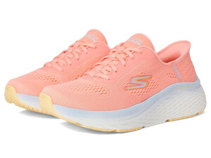 �X�P�b�`���[�Y ���f�B�[�X �V���[�Y �X�j�[�J�[ ���[�X SKECHERS Max Cushioning Elite 2.0 Solace Hands Free Slip-Ins Pink/Blue �u���[