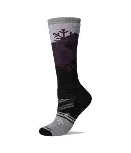�X�}�[�g�E�[�� ���f�B�[�X �A���_�[�E�F�A �C�� Smartwool Ski Full Cushion Snowpocalypse Pattern Over The Calf Socks Purpleclipse �p�[�v��