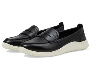 �R�[���n�[�� ���f�B�[�X �V���[�Y �X���b�|���E���[�t�@�[ ���U�[ Cole Haan Zerogrand Meritt Leather Loafers Black/Ivory �A�C�{���[