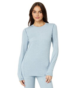�z�b�g�`���[�Y ���f�B�[�X �g�b�v�X �V���c �N���[�l�b�N Hot Chillys Clima-Trek Crew Neck Ashley Blue Heather �w�U�[