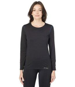 �z�b�g�`���[�Y ���f�B�[�X �g�b�v�X �V���c �N���[�l�b�N Hot Chillys Clima-Trek Crew Neck Black �u���b�N