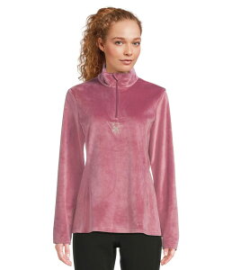 �X�p�C�_�[ ���f�B�[�X �g�b�v�X �V���c Spyder Shimmer Bug 1/2 Zip Acai