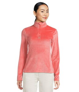 �X�p�C�_�[ ���f�B�[�X �g�b�v�X �V���c Spyder Shimmer Bug 1/2 Zip Coral Haze �R�[����
